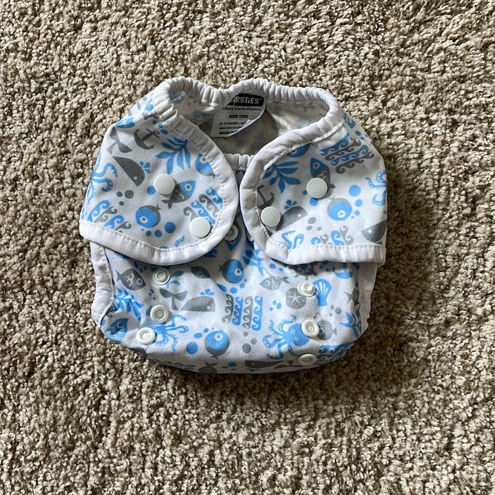 Thirsties Cloth Diaper Cover - Under the Sea